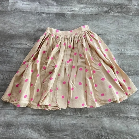 Kate Spade Silk Polka Dot Knee-Length Skirt - Picture 9 of 11
